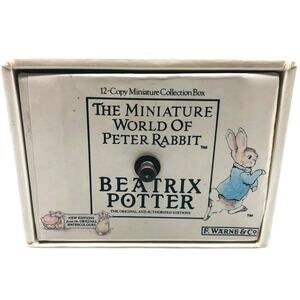 Miniature World of Peter Rabbit 12 copy collection box by Beatrix Potter 1989